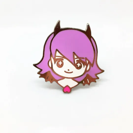 PIN(s) - Angel and Demon Girls! - Gold Plating Black Plating/hard enamel/rubber pinback