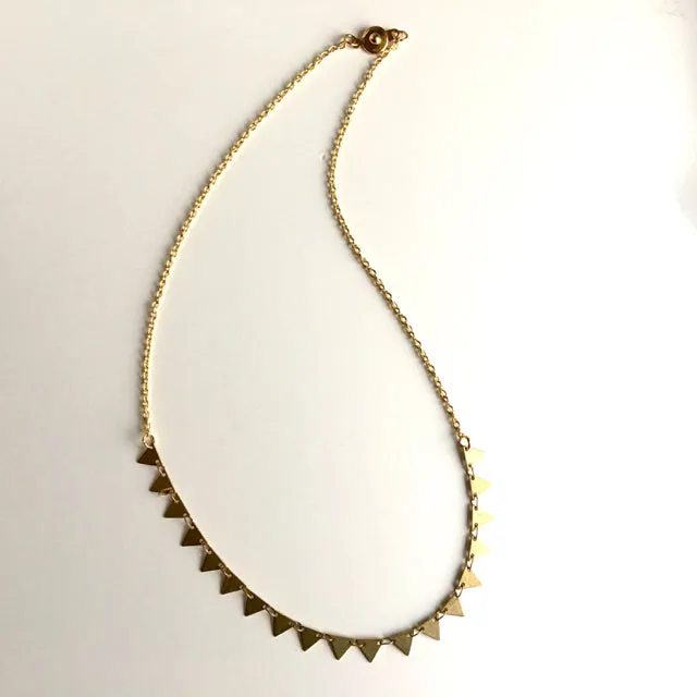"Triangles" Necklace and Bracelet