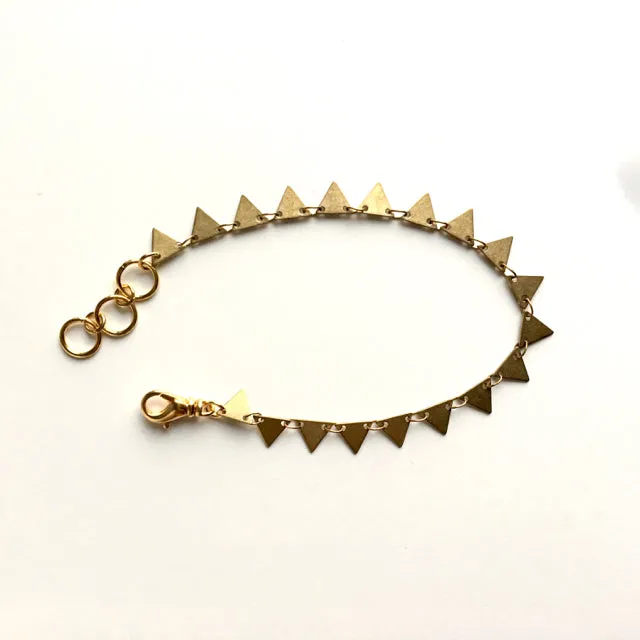 "Triangles" Necklace and Bracelet
