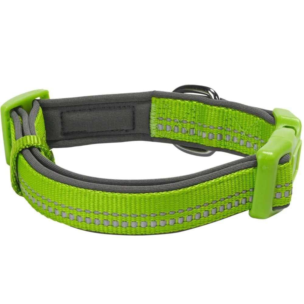 Reflective Hues of Spring | 3M Reflective Neoprene Padded Dog Collar