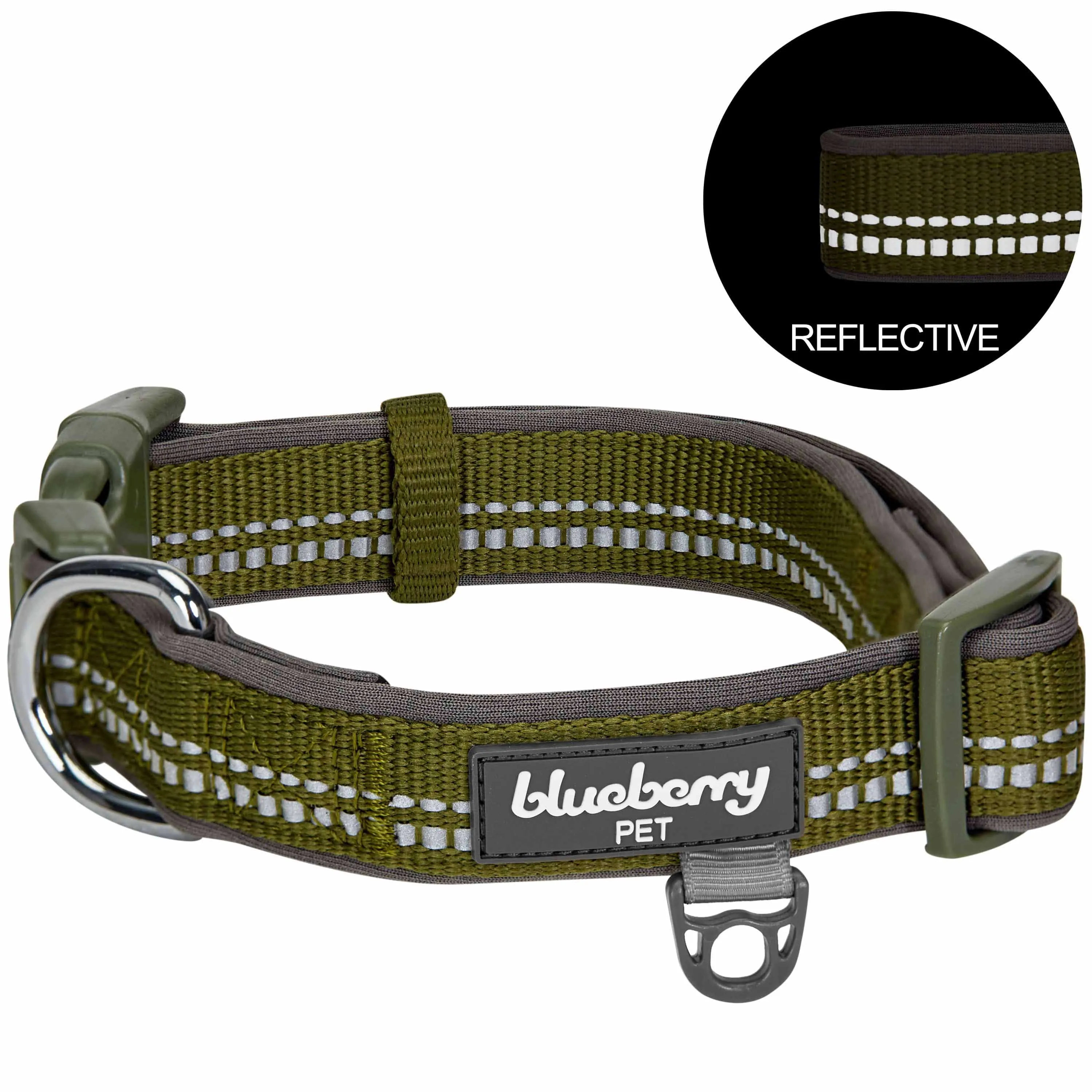 Reflective Hues of Spring | 3M Reflective Neoprene Padded Dog Collar