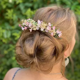 Romantic bridal hair comb Bridal hairstyle Flower hair comb Hair flowers Wedding comb Bridal hair fashion accessories Boho style