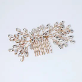 Swarovski Crystal Vine Leaves Bridal Hair Comb, Bridal Hair Piece, Bridal Hair Accessories, Wedding Hair Accessory, Bridal Hair Comb.