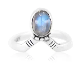 The Crowne Labradorite Ring