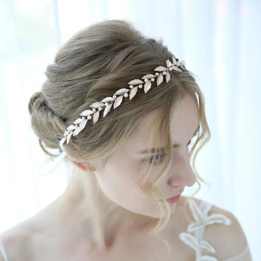 V159. rose gold bridal hair vine, bride bridesmaid wedding hairpiece, Wedding bridal Headpiece