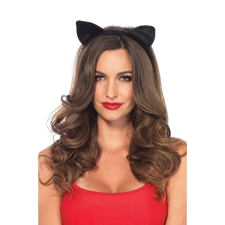 Velvet Black Cat Ears