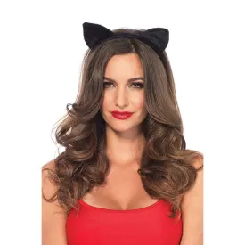 Velvet Black Cat Ears