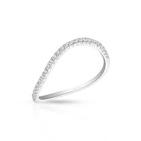 WAVY ETERNITY DIAMOND RING