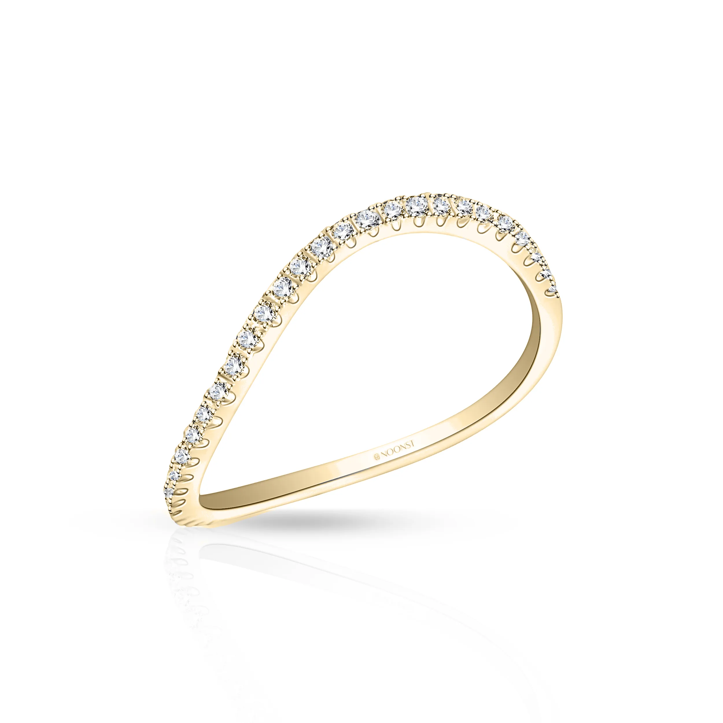 WAVY ETERNITY DIAMOND RING