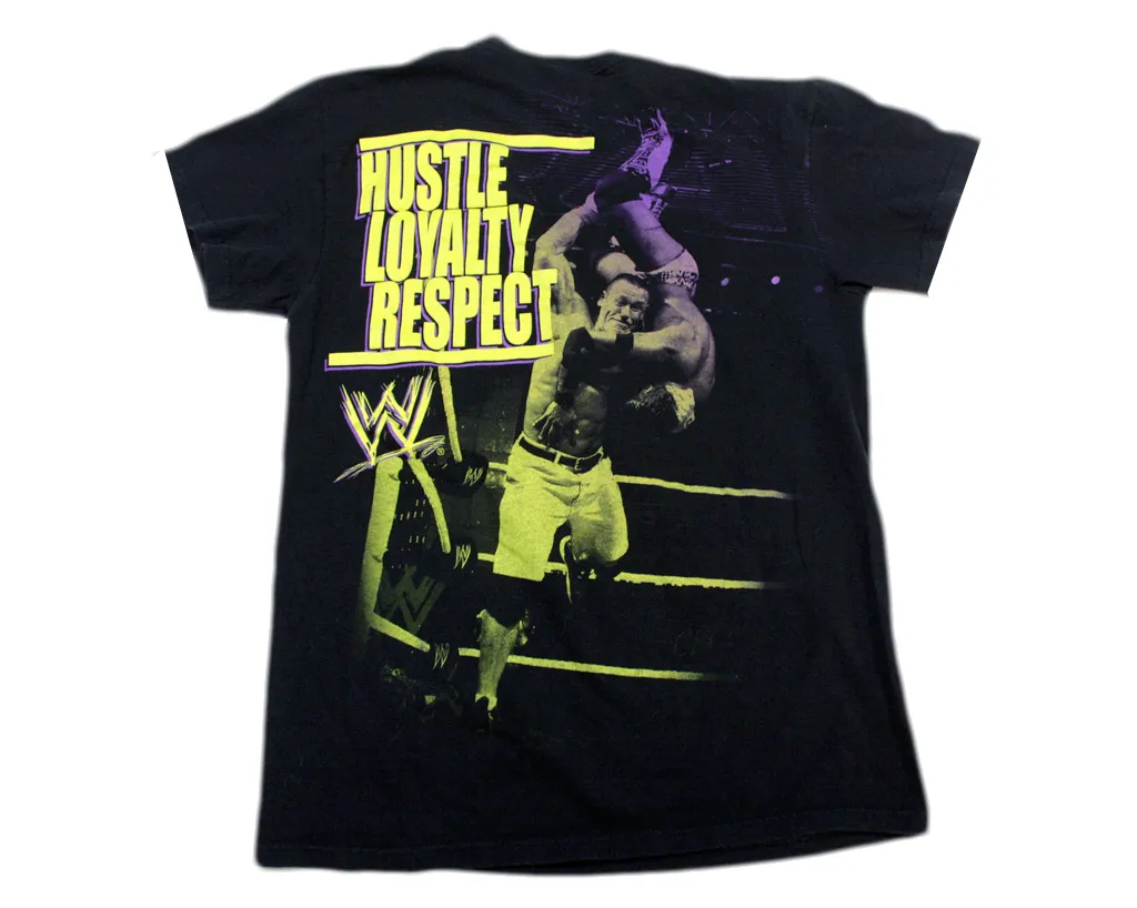 WWE JOHN CENA HLR PURPLE/YELLOW T-SHIRT MED